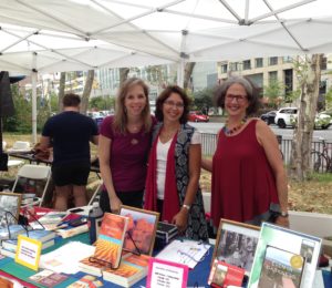 Connie, Anjuli, Barbara at Brooklyn Book Fair