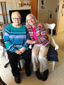 Two older women friends
