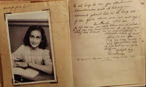 Photo of Anne Frank and her Diary